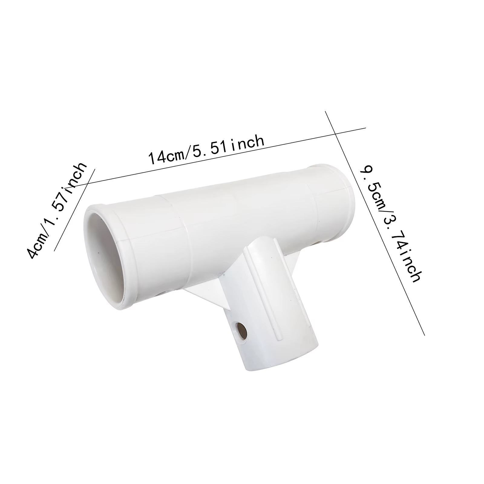 Broche de support de piscine gonflable de 5.5cm, 2.2-4.5m, adaptateur à trois voies en forme de T, p