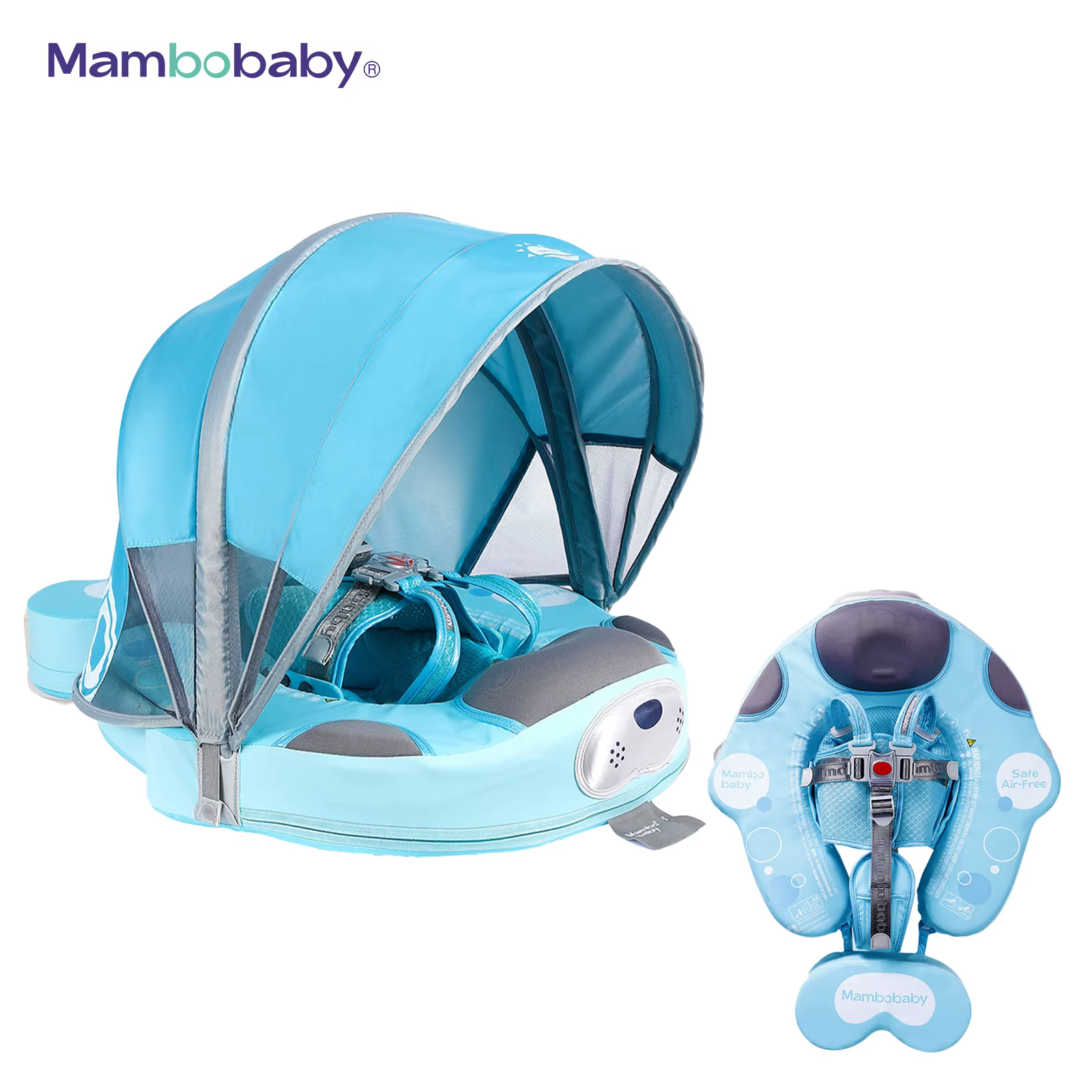 Mambobaby flotteur avec auvent 3ème Mode de natation entraîneur de natation Non gonflable solide Mam