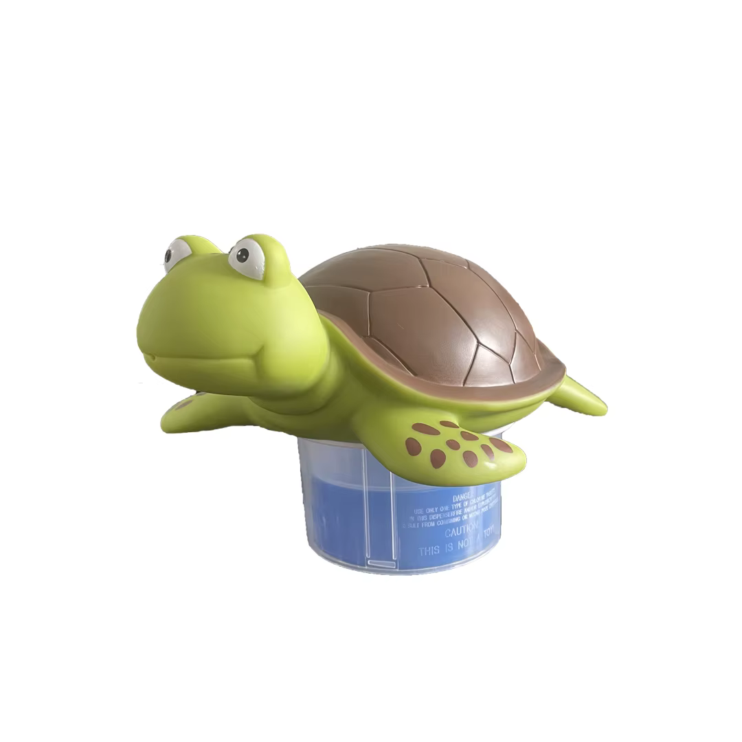 Distributeur de chlore flottant pour piscine (tortue verte), pour piscines grandes et petites, jacuz