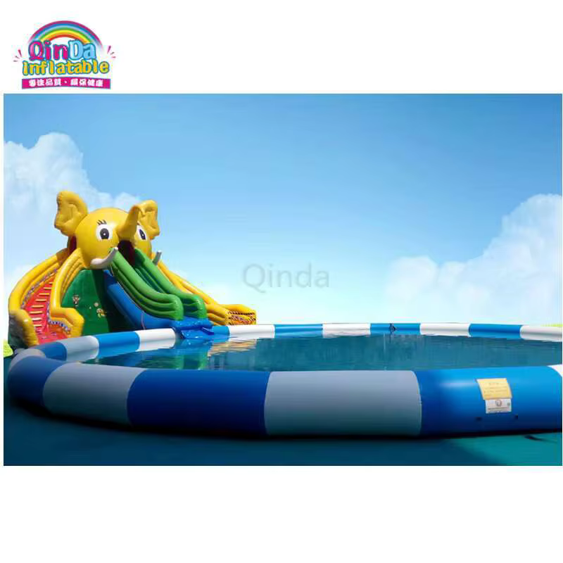 Le meilleur toboggan gonflable géant extérieur commercial avec piscine
