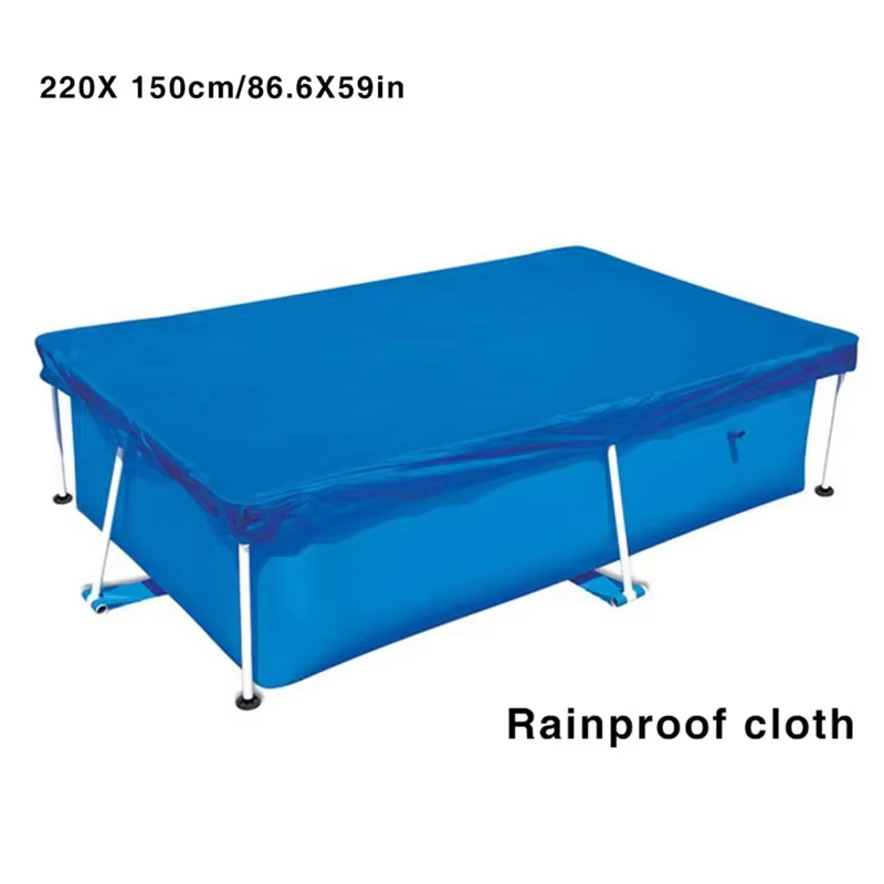 Couverture de piscine rectangulaire imperméable et anti-poussière pour jardin, couverture de piscine