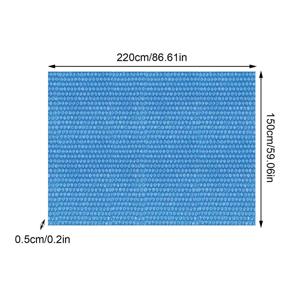 Couverture solaire isolante rectangulaire pour piscine, couverture chauffante pour piscine, couvertu