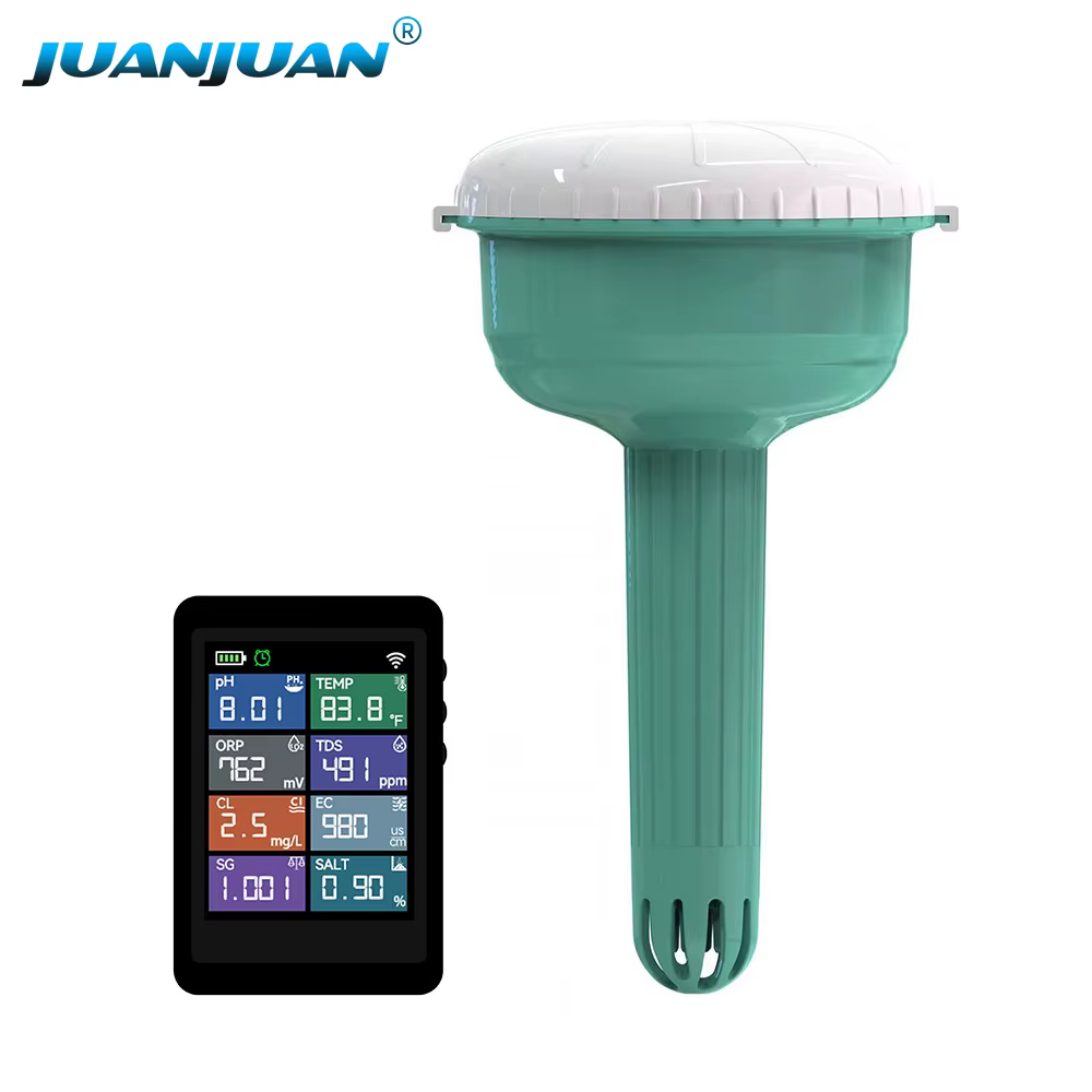 Analyseur de qualité de l'eau de piscine 8 en 1 Tuya WIFI, mesureur de chlore, ORP, EC, TDS, salinit