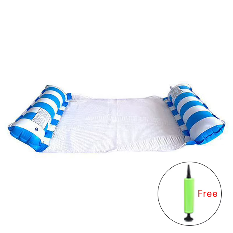 Chaise flottante pliable en polymère pour piscine, lit-balançoire gonflable, matelas à air, accessoi