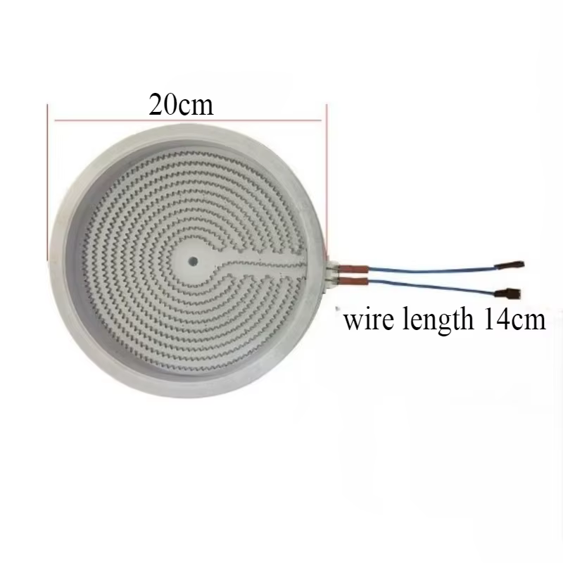 Élément chauffant radiant pour cuisinière électrique, 2000W, 20cm, plaque chauffante en céramique, r