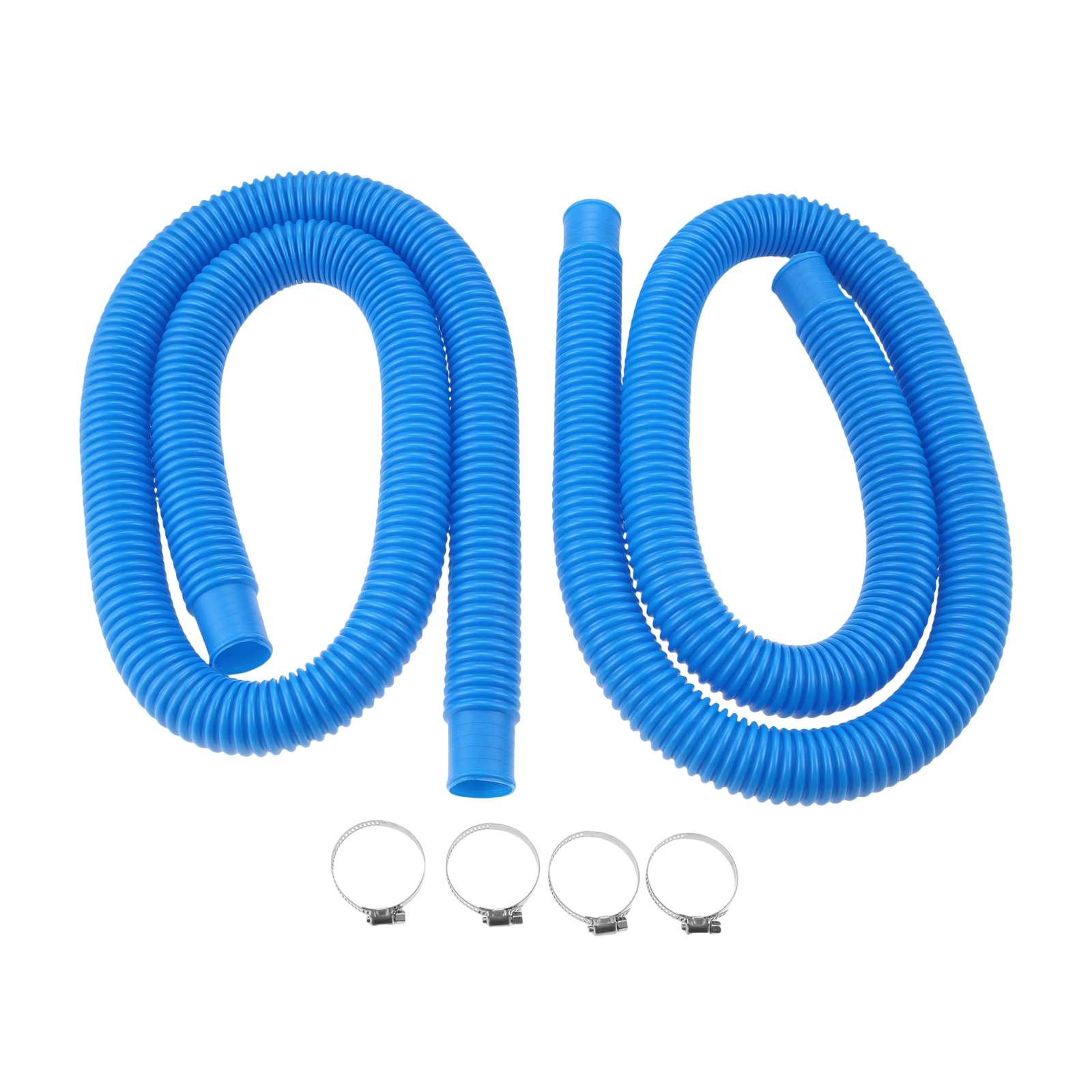 Tuyau de pompe de filtration de piscine de 59 pouces + pinces en acier de 1,25 pouces, adapté aux pi