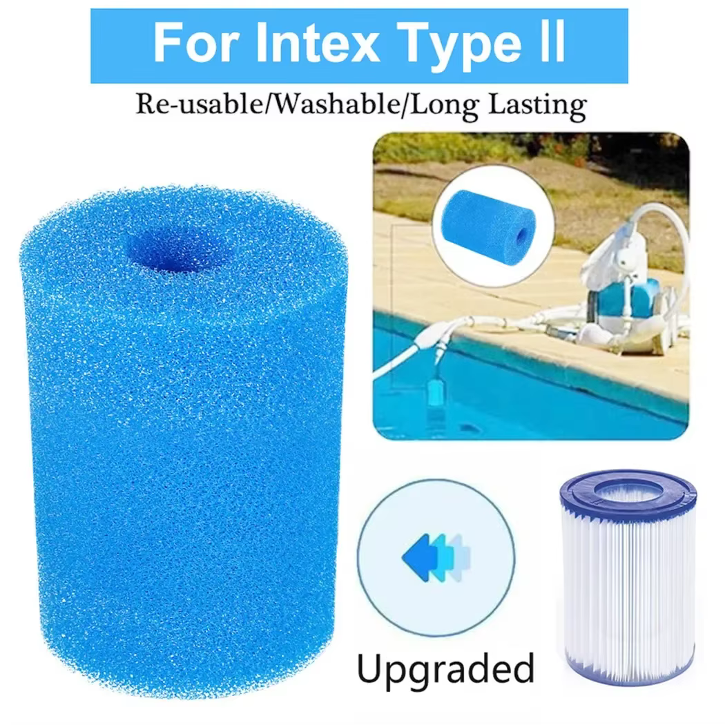 Mousse filtrante de piscine réutilisable pour Type II pour cartouche d'éponge filtrante 530 - 800 GP