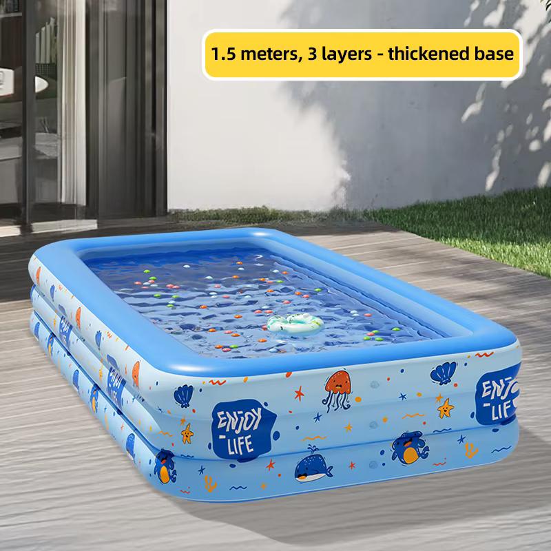 Piscine gonflable grande taille intérieure extérieure piscine pliante famille adulte bébé fête amovi