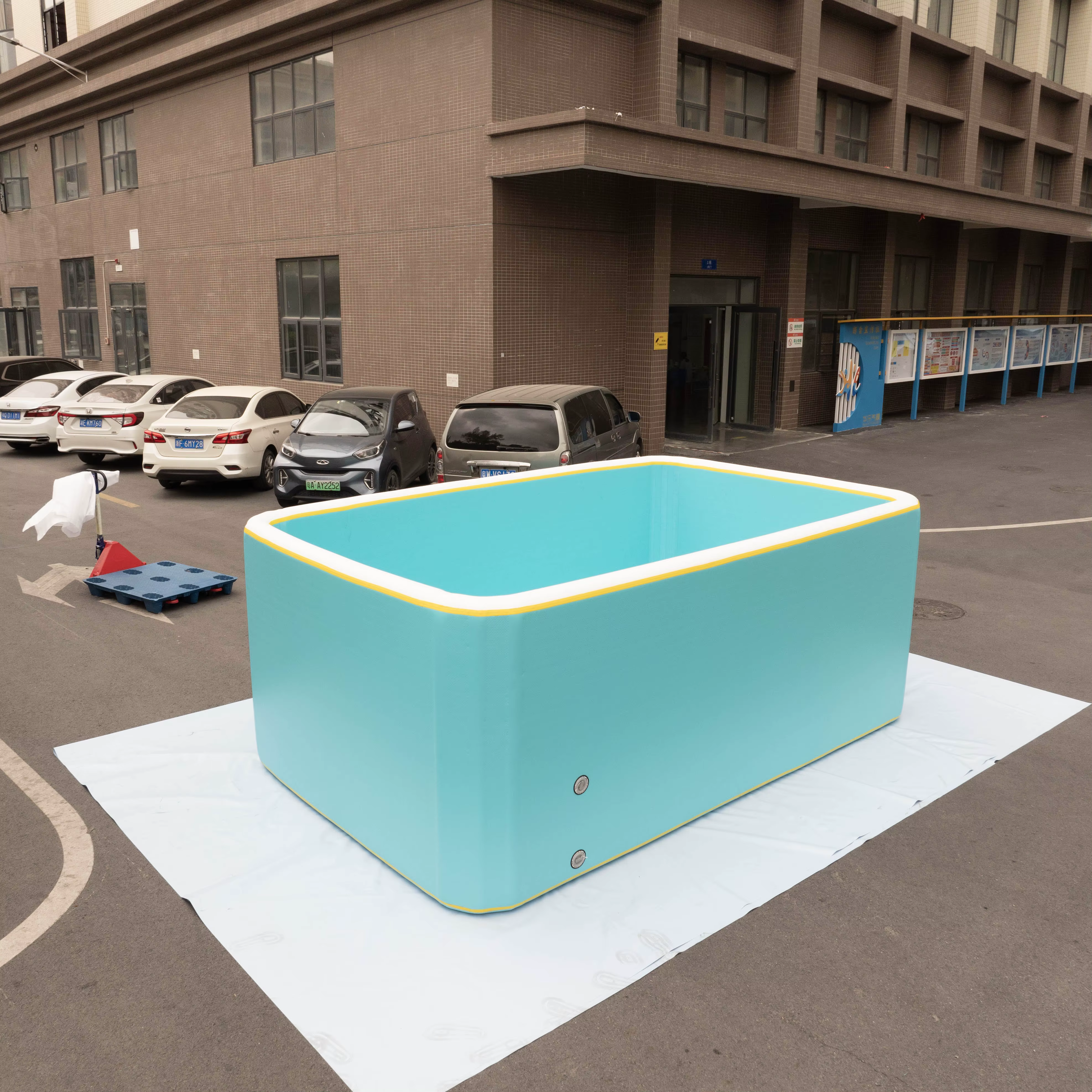 Piscines gonflables rectangulaires d'été de point de goutte de 4x3x1.5m pour le jardin extérieur de