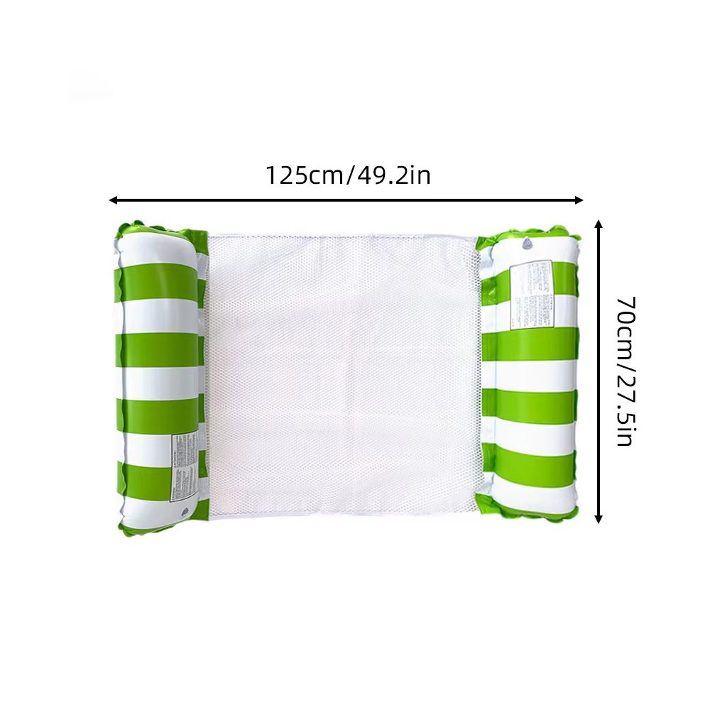Lit flottant gonflable portatif de piscine chaise longue flottante pliable pour les loisirs de fêtes