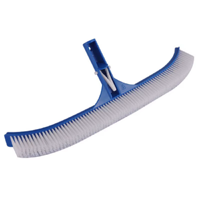 Poignée de brosse de piscine bleue de 18 pouces, brosse de nettoyage, brosse murale de piscine, outi