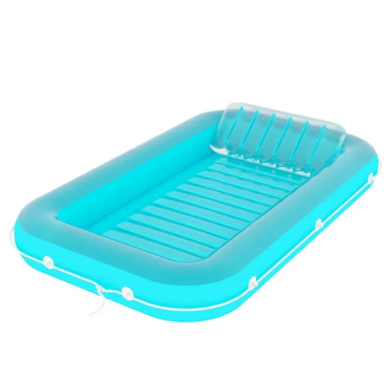 1 pièce 170x110cm PVC gonflable simple rangée flottante bain de soleil piscine lit flottant extérieu