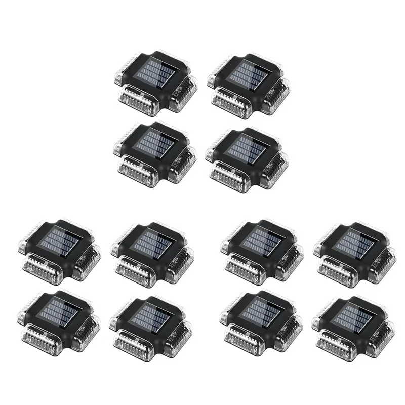 AFOURT-12Pack Lampes solaires pour terrasse de piscine, lampes de sol pour bord de piscine, accessoi