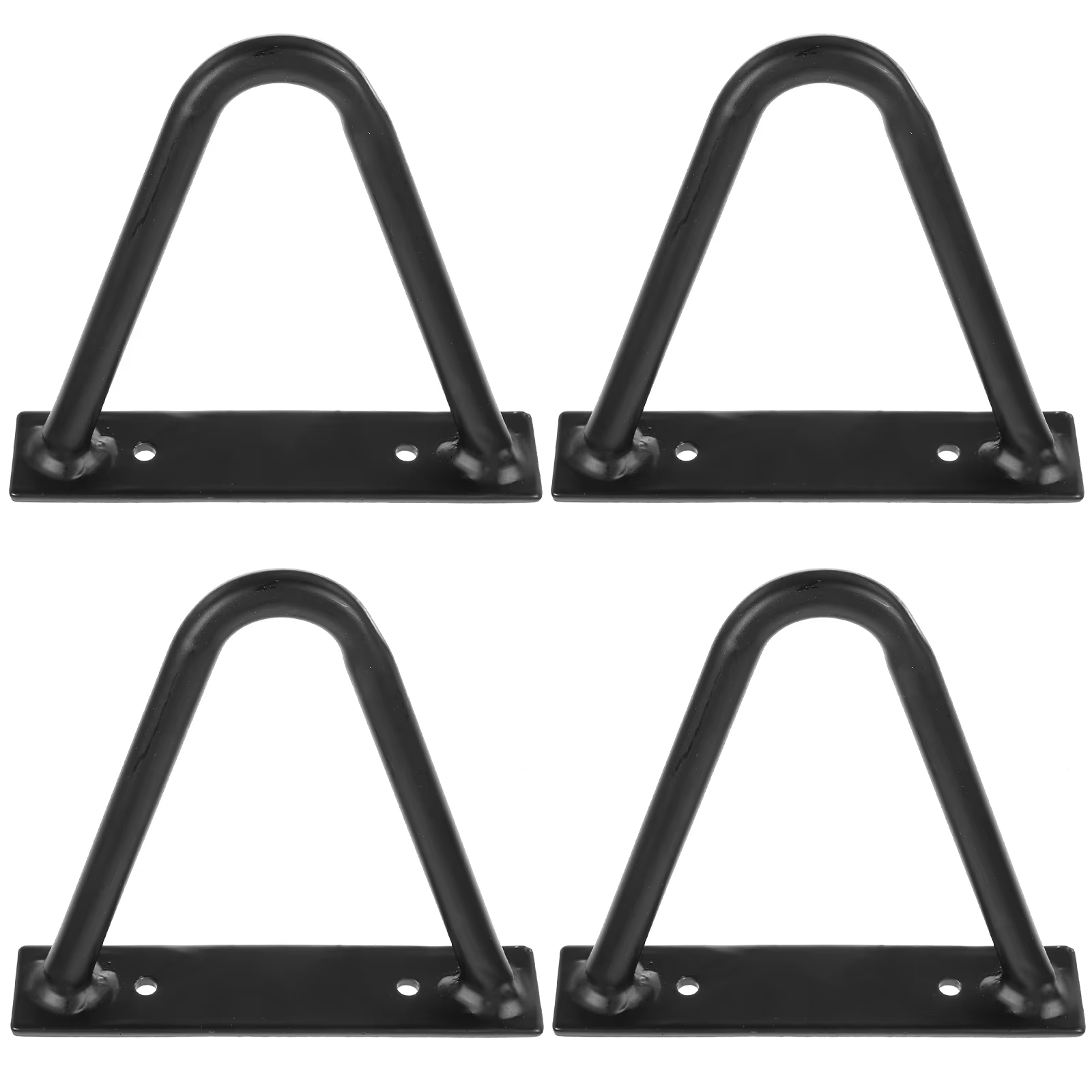 4 pièces pieds de Table en métal noir pour meubles bureau banc épingle à cheveux moderne robuste fac