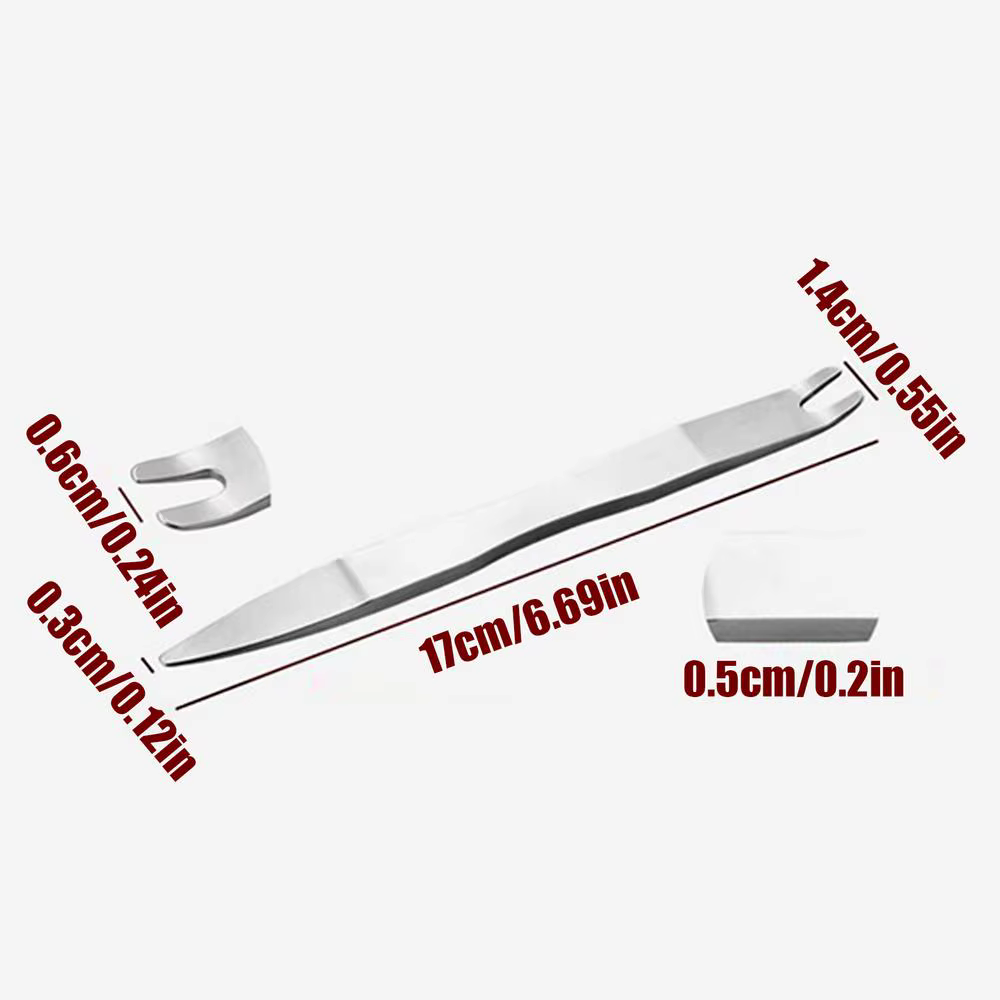 Barre de levier en acier inoxydable pour voiture, outil de levier en métal, extracteur Compact polyv