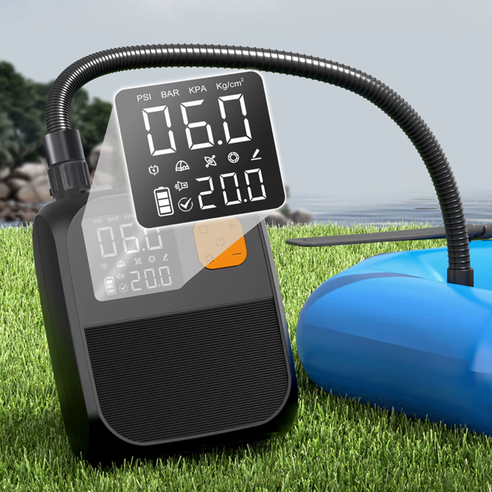 Pompe à air électrique rechargeable pour paddle board, pompe électrique portable pour paddle board g