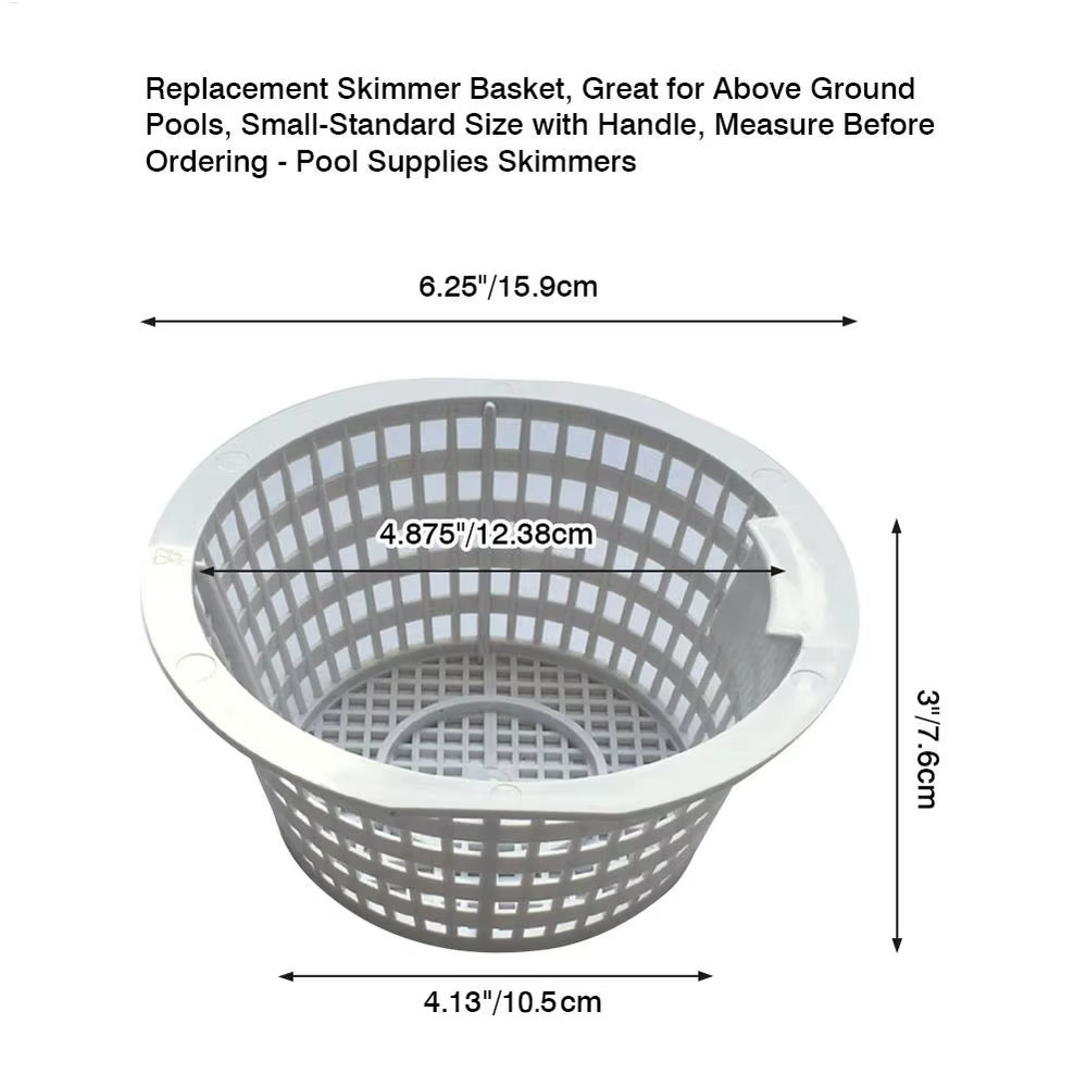 Panier d'écumoire de piscine panier de remplacement de piscine avec poignée panier d'écumoire panier