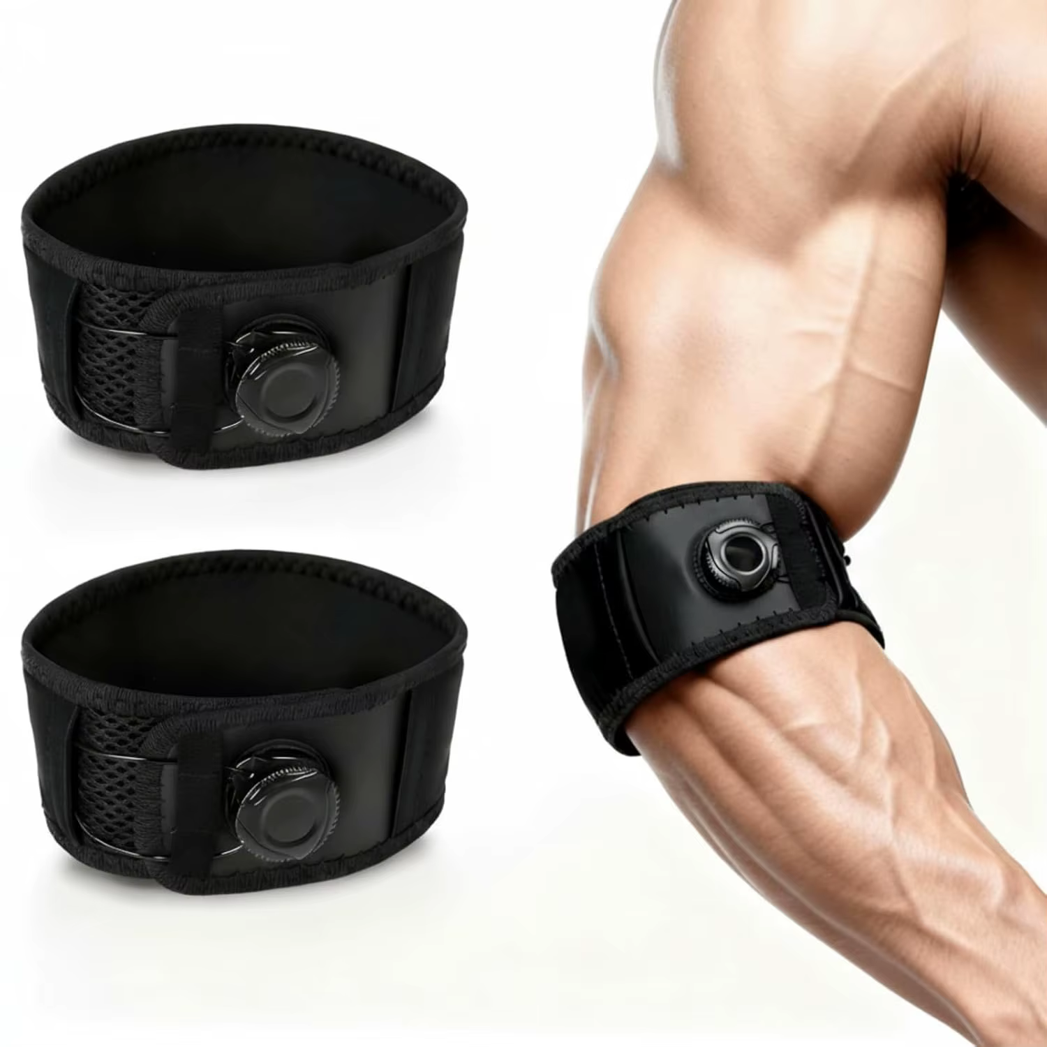 Attelle de coude de Tennis pour hommes et femmes, sangle de coude réglable pour golfeurs de Tennis,