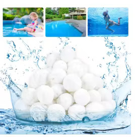 Les boules filtrantes de piscine de 700g peuvent remplacer le sable filtrant de 25kg, le nettoyeur d