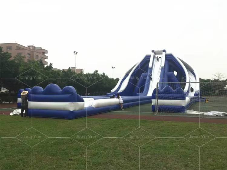 Jeux d'eau gonflables personnalisés pour l'extérieur, toboggan aquatique géant gonflable pour enfant