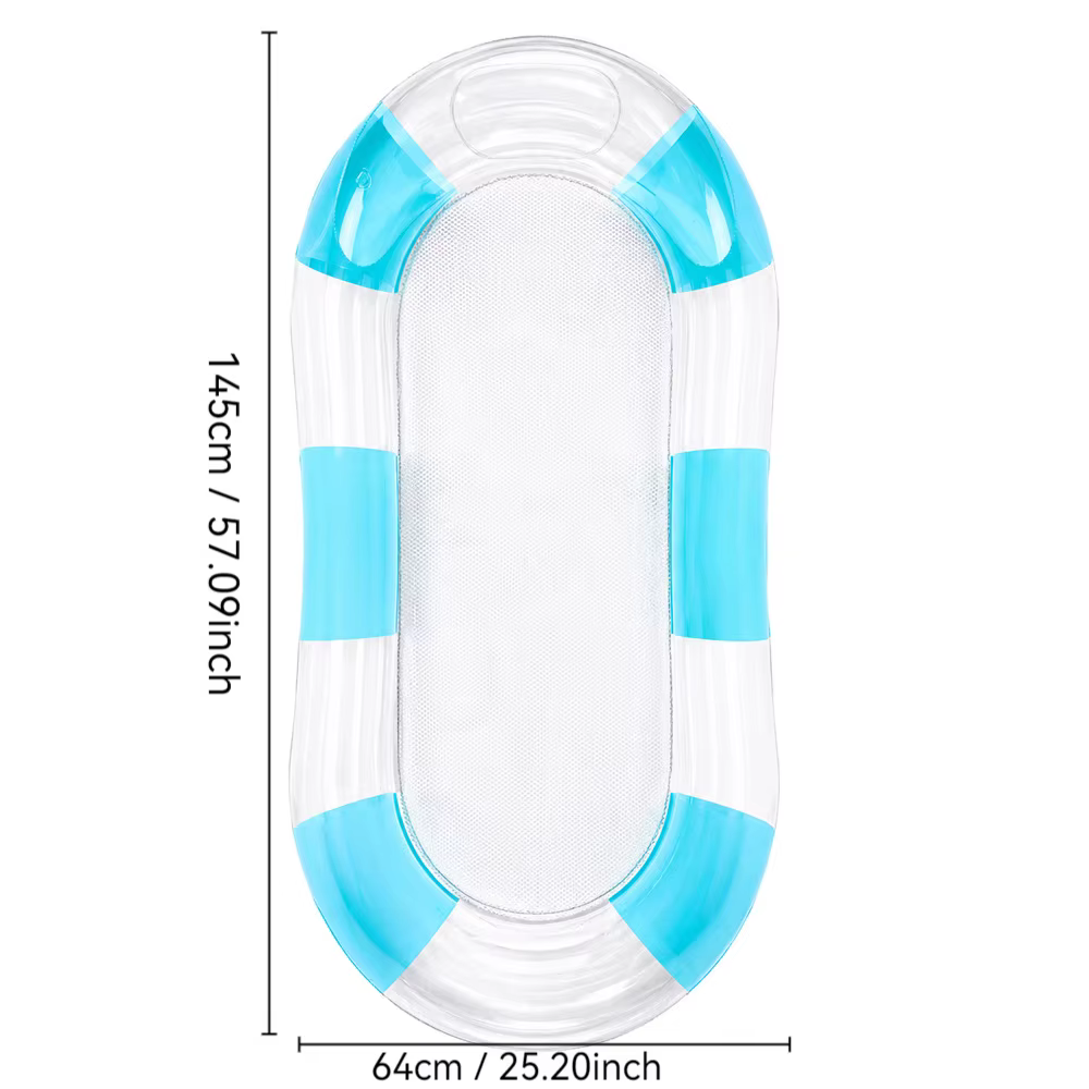 1 chaise-hamac gonflable pour piscine - Un tapis flottant adapté aux piscines, lacs et rivières