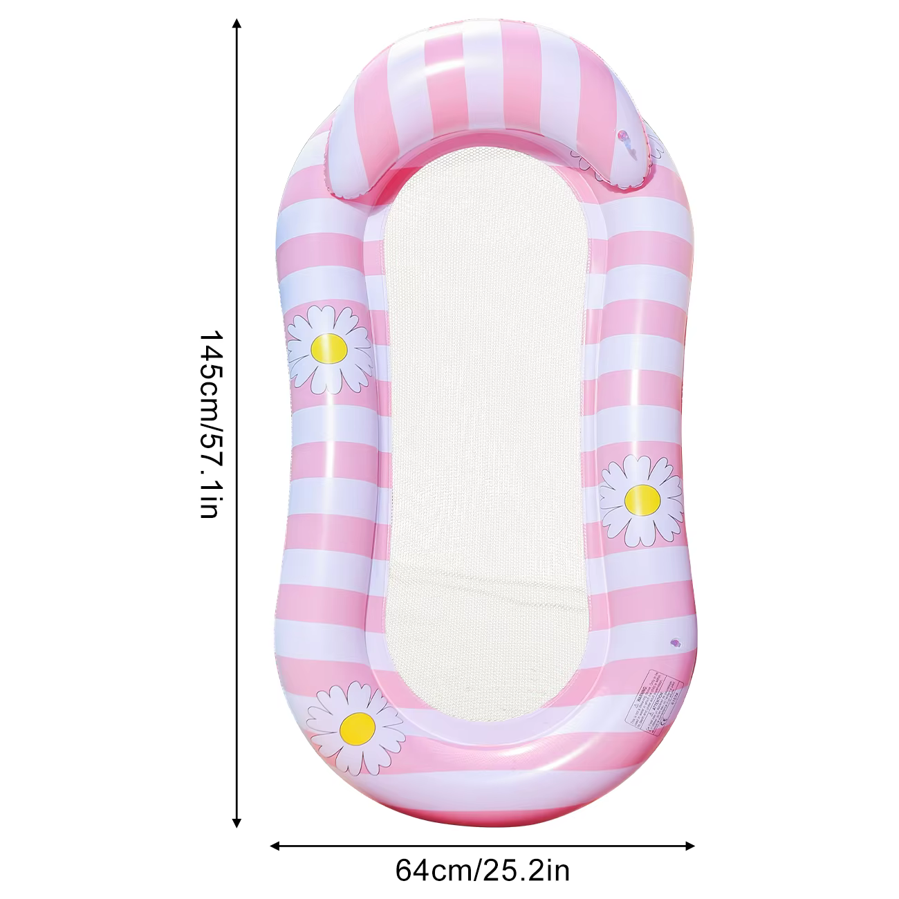 1 pièce Matelas flottant gonflable pour piscine avec fond en maille, hamac aquatique pour adulte, mo