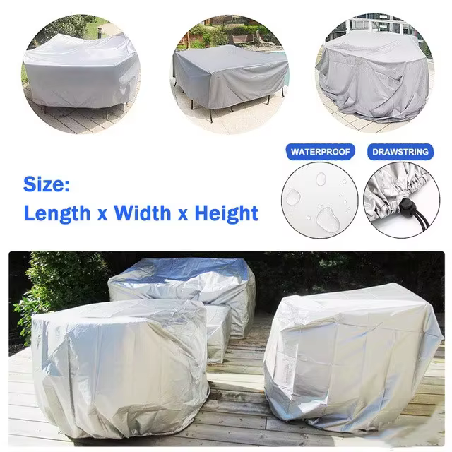 Véritable couverture extérieure pour meubles de jardin, résistant à la pluie et à la neige, chaise d
