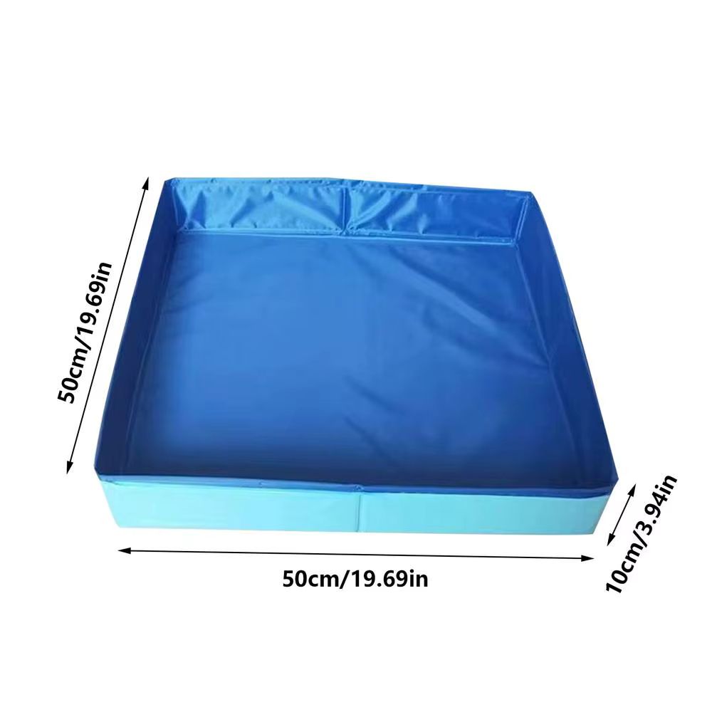 Piscine de bain pliable en PVC pour animaux de compagnie, pataugeoire pour chien, antidérapante, Non