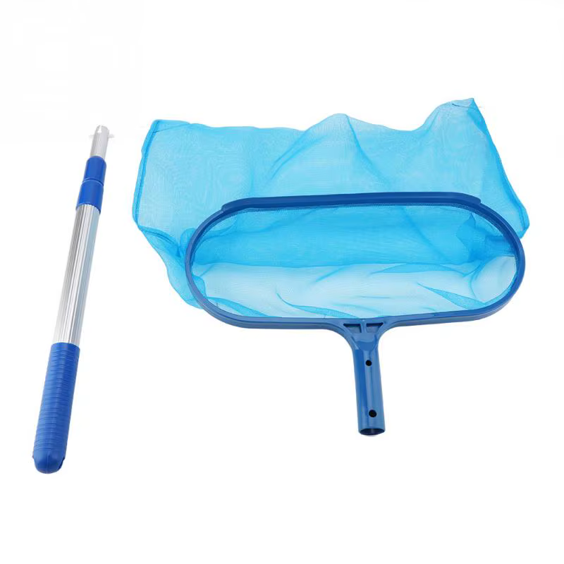 Écumoire de piscine – Filet de piscine avec poteau à 3 sections, longueur totale 48", outil de netto