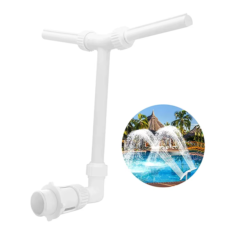 Nouvelle Fontaine de Piscine Cascade à Double Jet Réglable, Décoration de Piscine, Accessoires de Pi