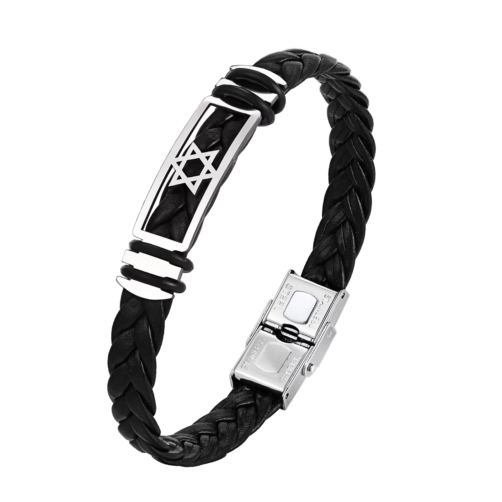 Bracelet de montre simple fait à la main pour hommes et femmes, en acier inoxydable, bracelet étoile