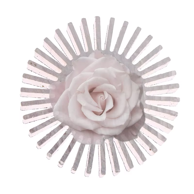 Radiateur populaire en alliage d'aluminium COB, diamètre 50 mm, 3~7 W, dissipateur thermique LED hau