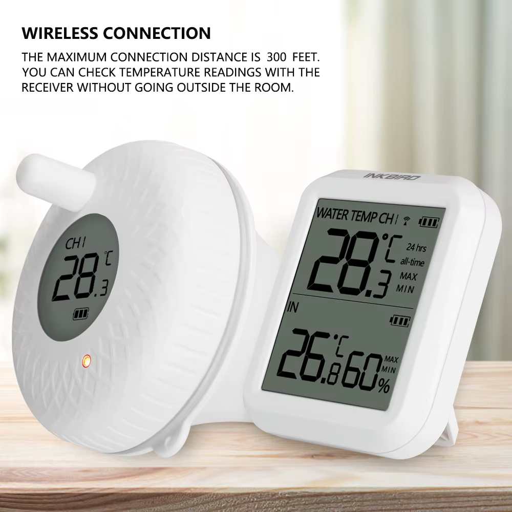 INKBIRD – thermomètre flottant intelligent sans fil IBS-P01R, pour piscine, Spa, jacuzzi, intérieur