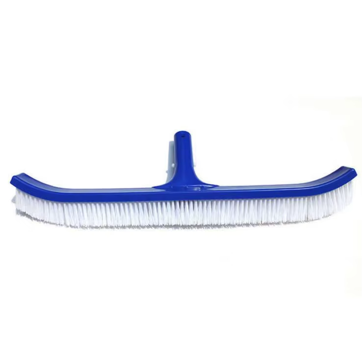 Poignée de brosse de piscine bleue de 18 pouces, brosse de nettoyage, brosse murale de piscine, outi