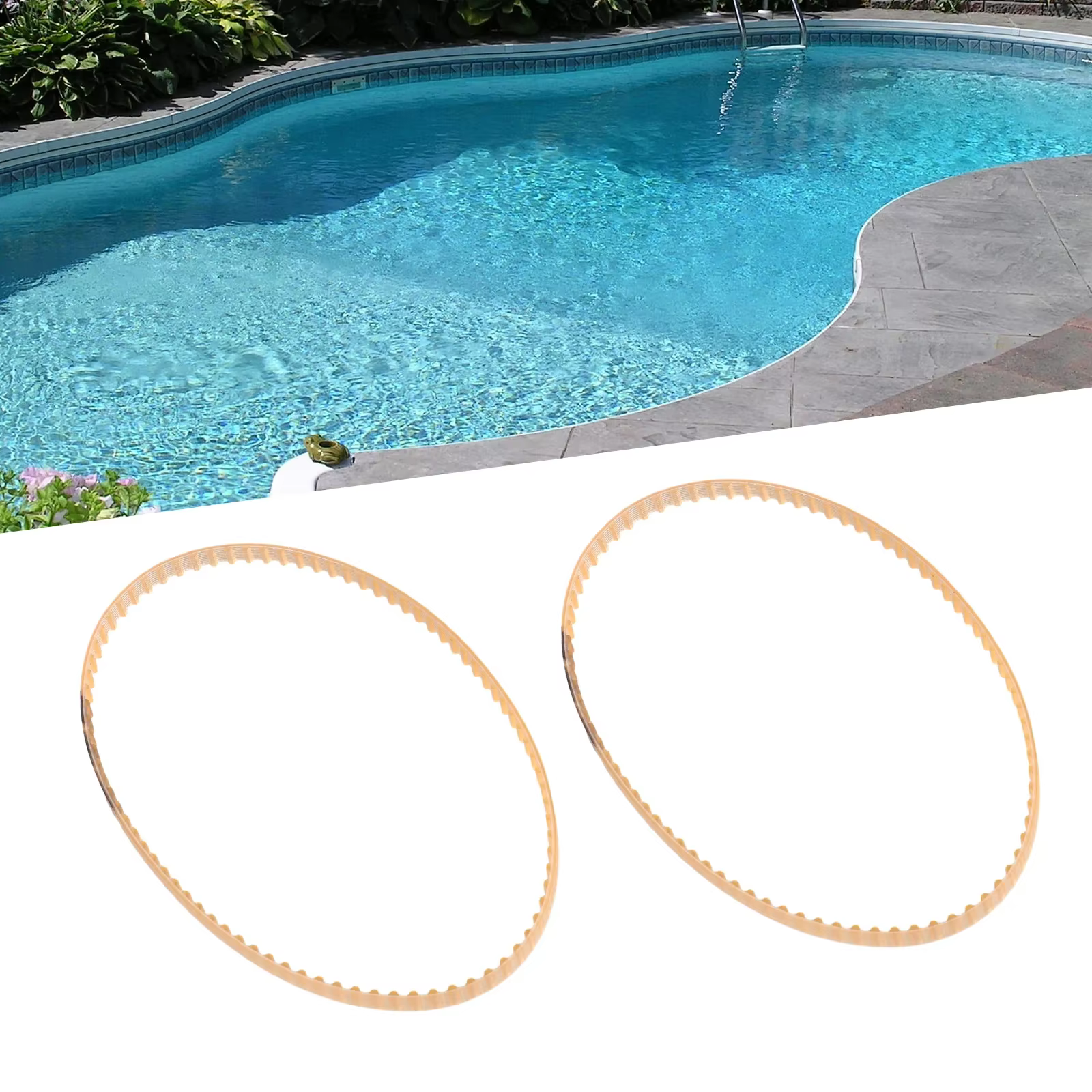 Courroie d'entraînement de rechange pour nettoyeur de piscine, 2 pièces, compatible avec les produit