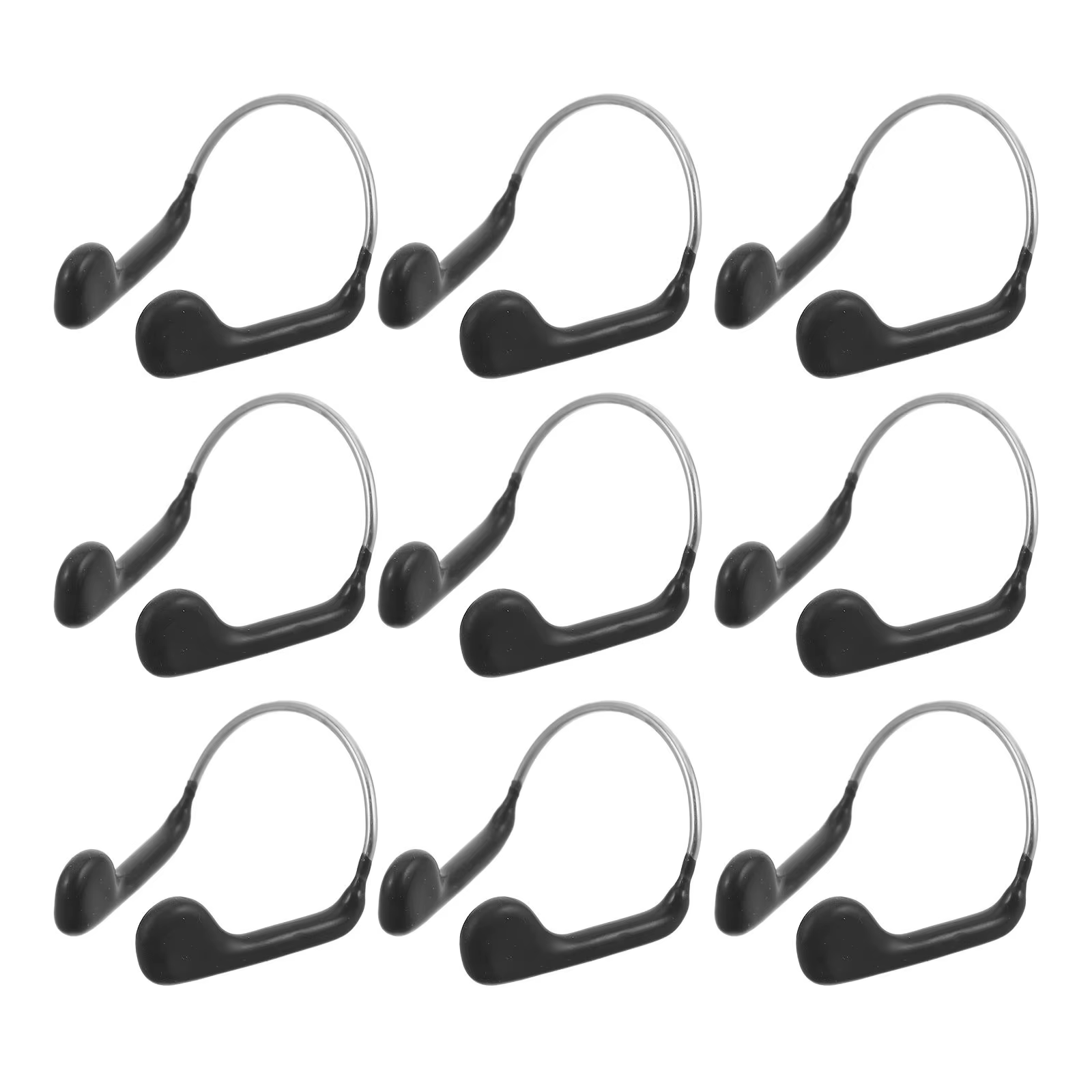 Pinces de nez professionnelles pour la natation, 10 pièces, bouchons de nez antidérapants, boîte de
