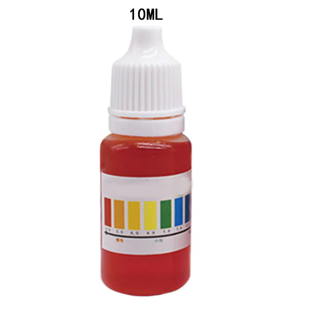 Agent indicateur de pH en gouttes 10 ml pour la détection de la qualité de l'eau d'aquarium, réactif