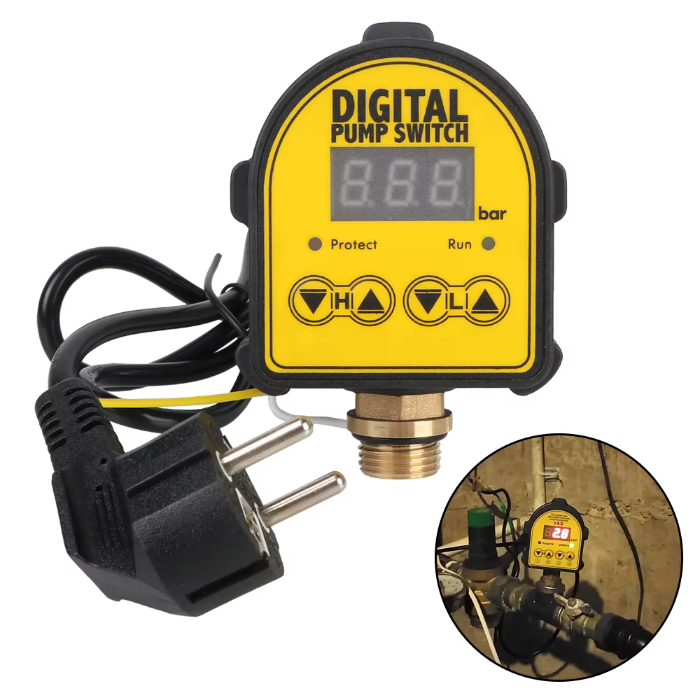 Pour pompe à eau marche/arrêt 220V numérique automatique pompe à Air régulateur de pression interrup