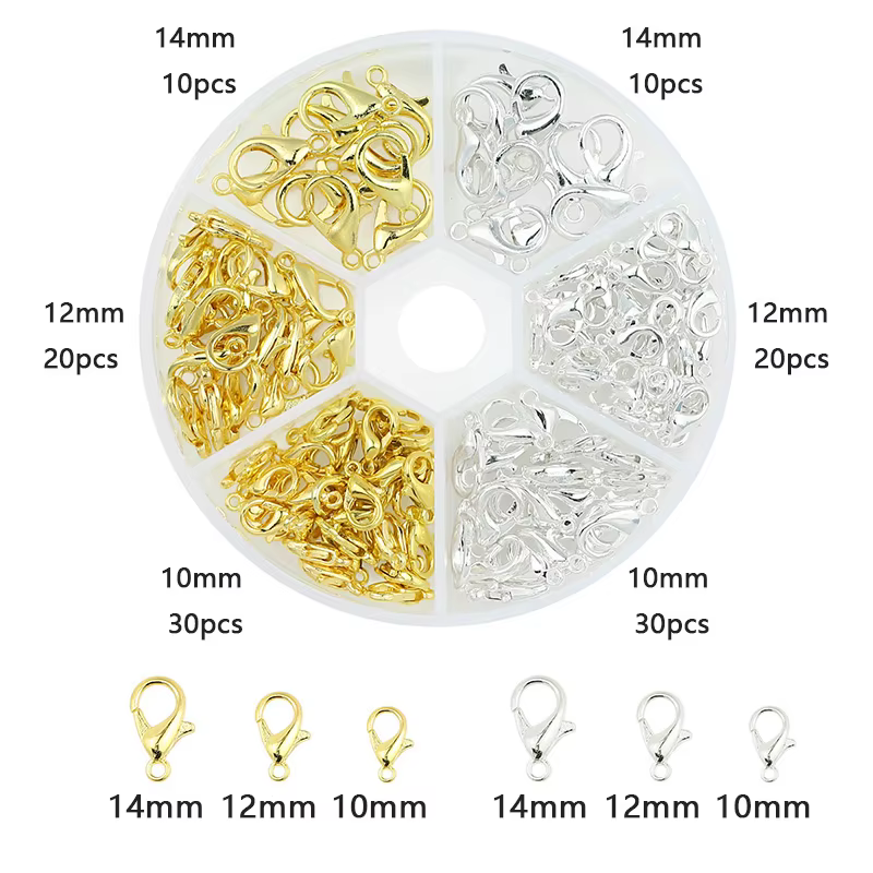 Chaîne en alliage d'acier inoxydable, matériaux de fabrication de bijoux, fermoir de boîte pour four