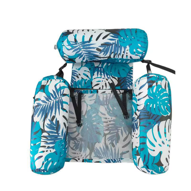 Fauteuil gonflable pour piscine pour adultes avec accoudoirs et dossier, hamac flottant pour se déte