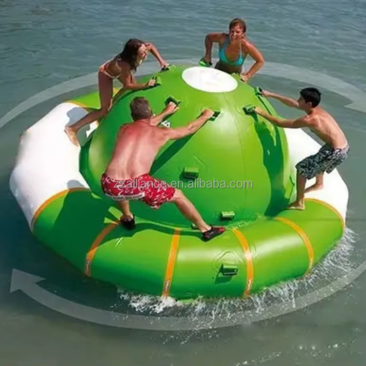 Jeu d'eau gonflable, bateau rotatif, piscine, Sport, parc aquatique