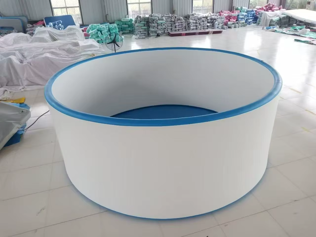 Piscine gonflable en PVC durable, grande taille 5m, portable, hors sol, étanche, design confortable,