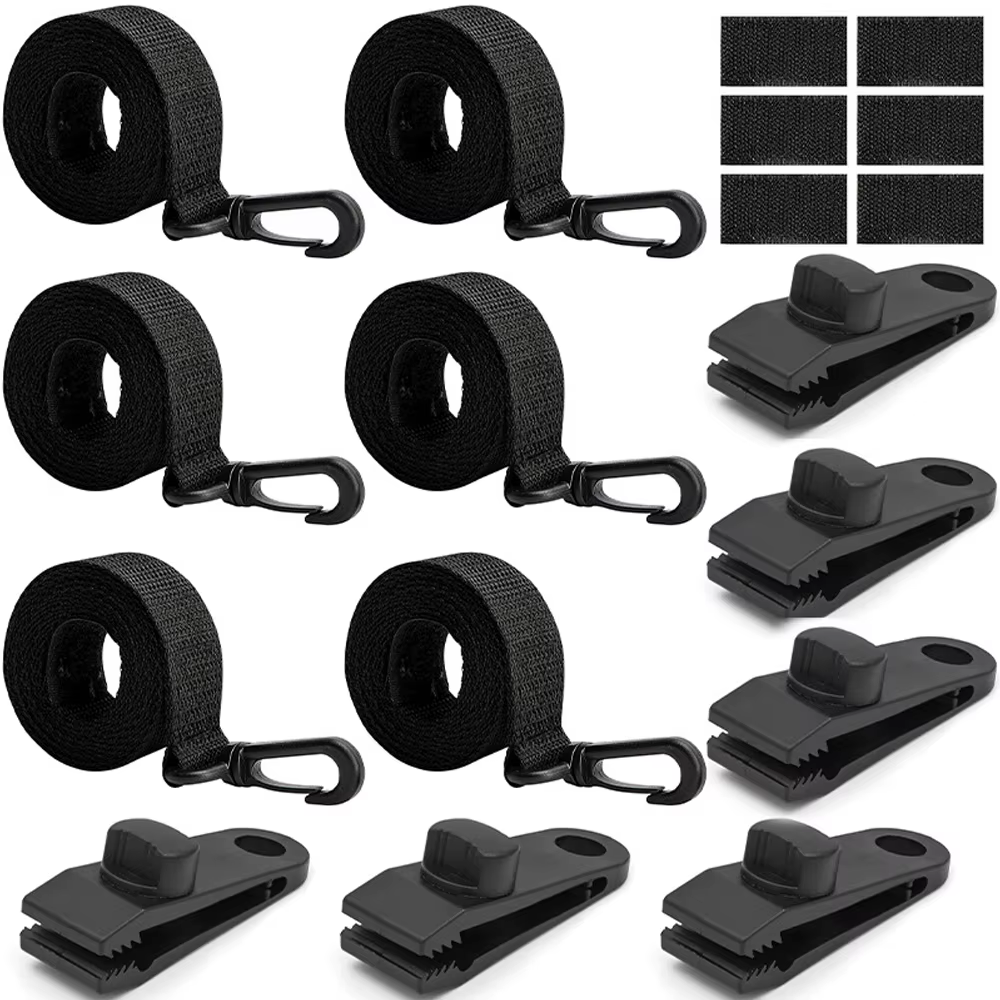 Kit de 36/30/24 pièces de clips et sangles améliorés pour enrouleur de bâche solaire de piscine, san