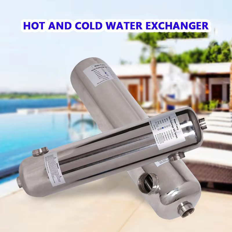 Échangeur de chaleur en acier inoxydable pour piscine et spa, eau froide et chaude, 3 T, tube