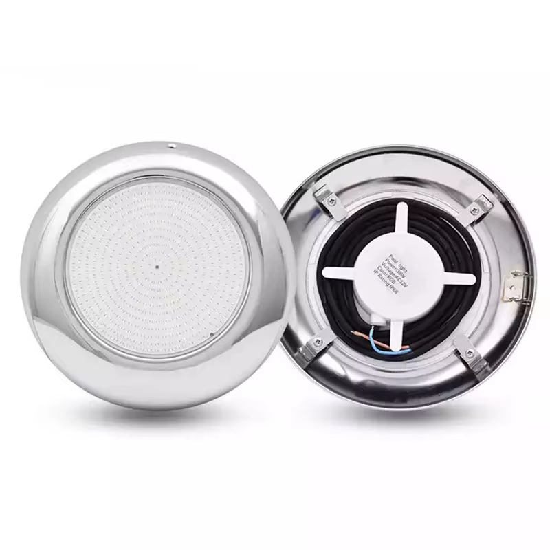 Éclairage LED pour piscine en acier inoxydable 2026 Design, rempli de résine, éclairage subaquatique