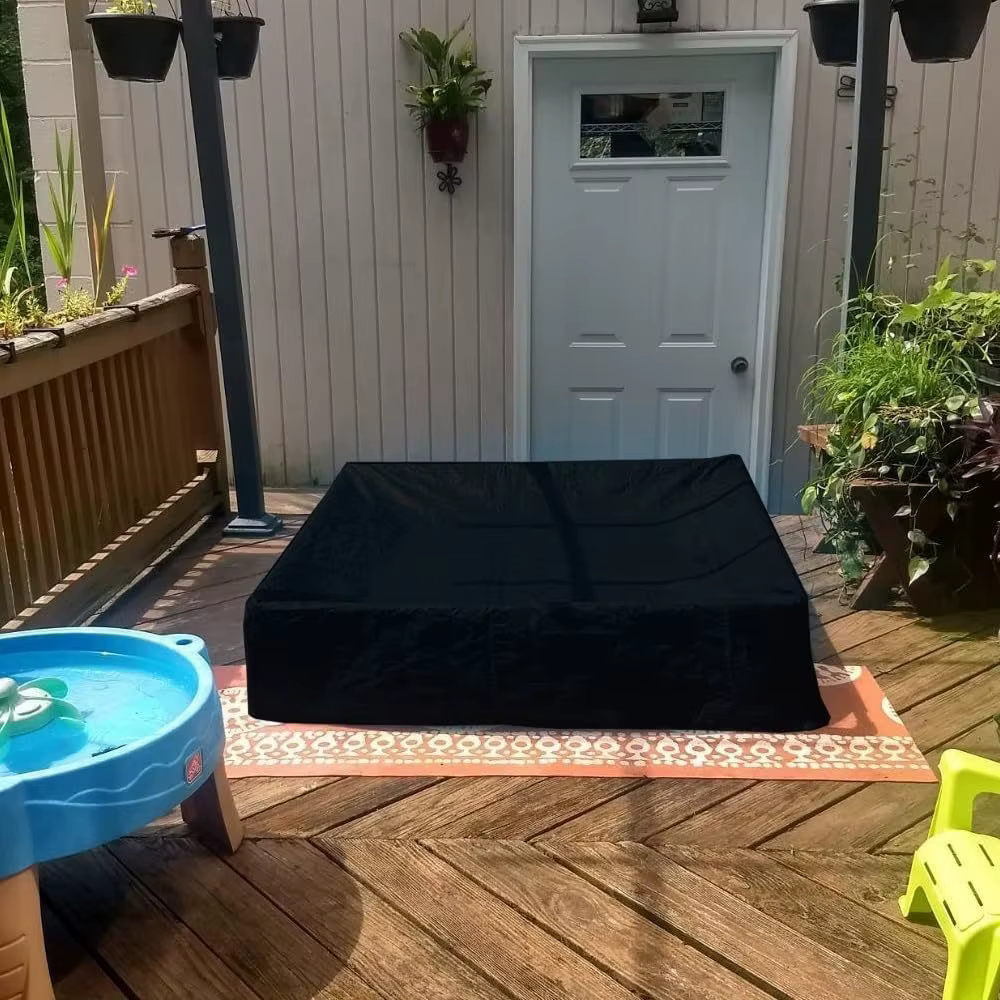 Couverture de piscine rectangulaire 210D pour piscine hors sol, protection contre la poussière et la