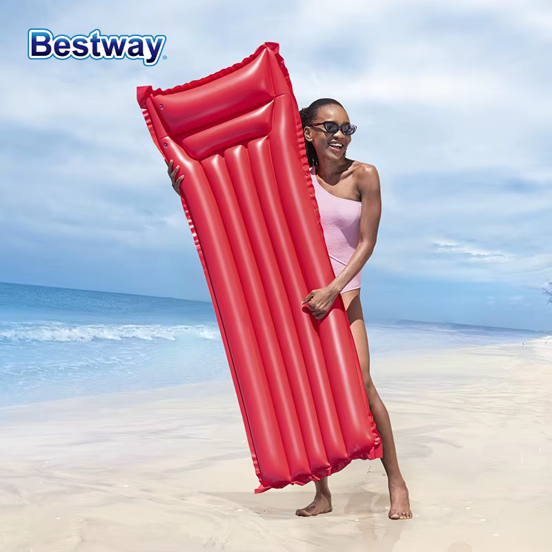 Bestway 44007 flotteur de piscine gonflable vert et rose, flotteur de piscine à coussin gonflable, n