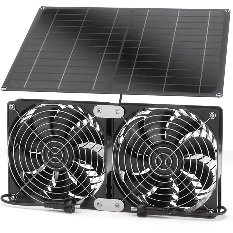 Ventilateur électrique à dissipation thermique efficace pour serre, ventilateur d'accès solaire exté