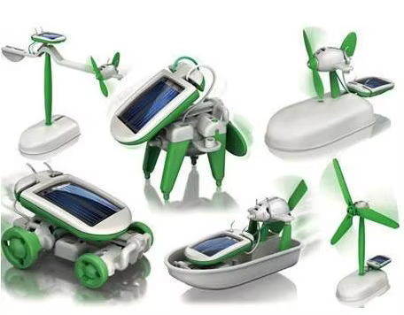 Kit robotique solaire 6 en 1 pour enfants, bricolage, voiture électrique, cadeau pour garçons, jouet