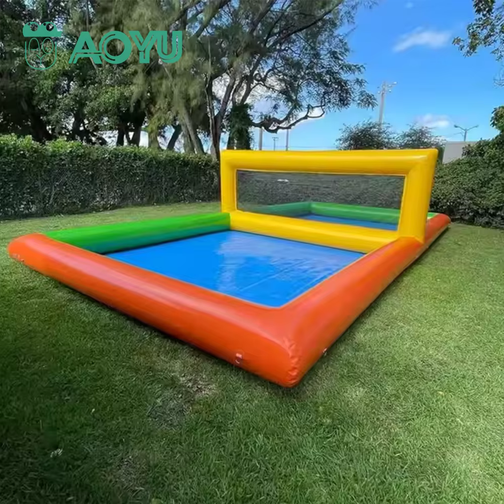 Piscine gonflable de volley-ball hors sol pour lieux de divertissement et de loisirs commerciaux ave